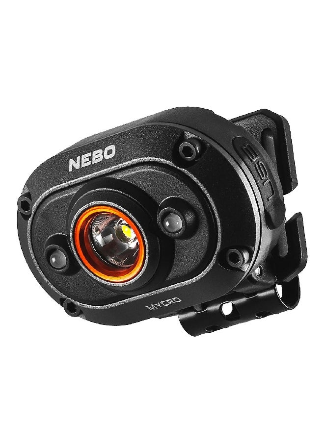 NEBO - Micro 400 Lumens USB Rechargeable Smart Power Control Water Resistance LED Headlamp Black 3.4 x 3.2 x 4.6 cm 3999918 - Image 1