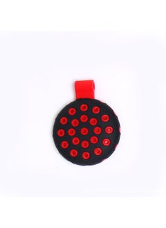 For Apple Airtag Protective Cover Airtags Pet Tracker Anti-Lost Device Locator Silicone Two-Color Protective Cover-Specification:Black Red