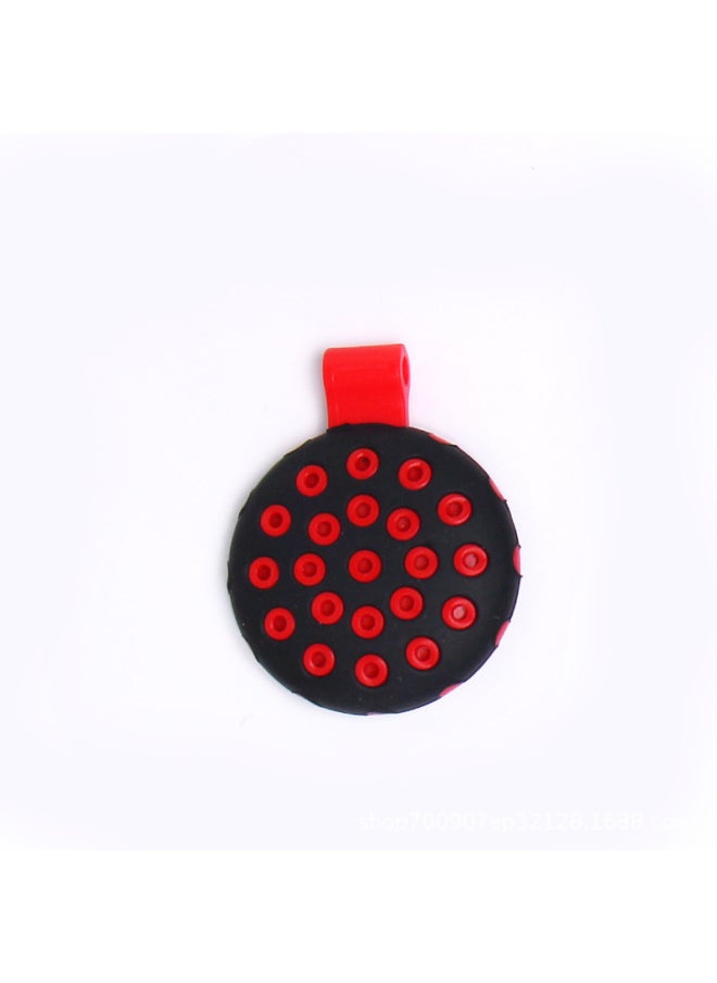 Generic - For Apple Airtag Protective Cover Airtags Pet Tracker Anti-Lost Device Locator Silicone Two-Color Protective Cover-Specification:Black Red - Image 1