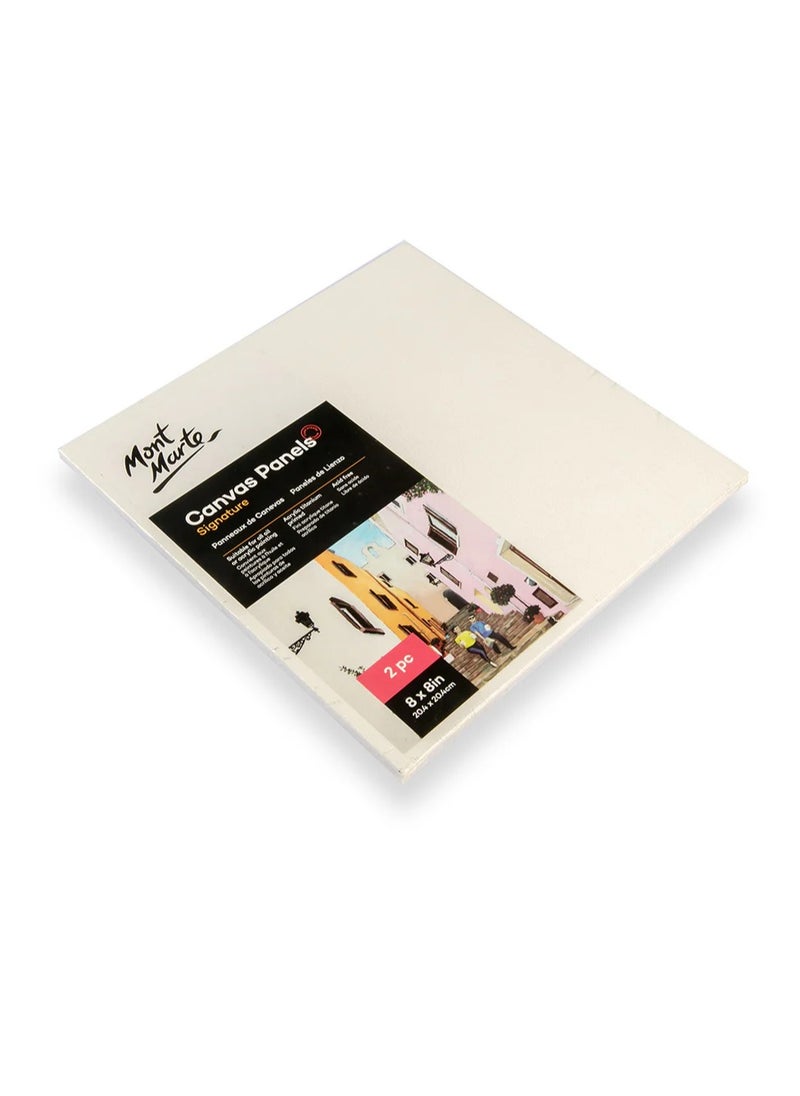 Mont Marte 2-Piece Canvas Panels 8x8 Inch Size  - Image 2
