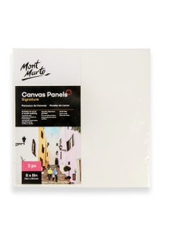 Mont Marte 2-Piece Canvas Panels 8x8 Inch Size  - Image 3