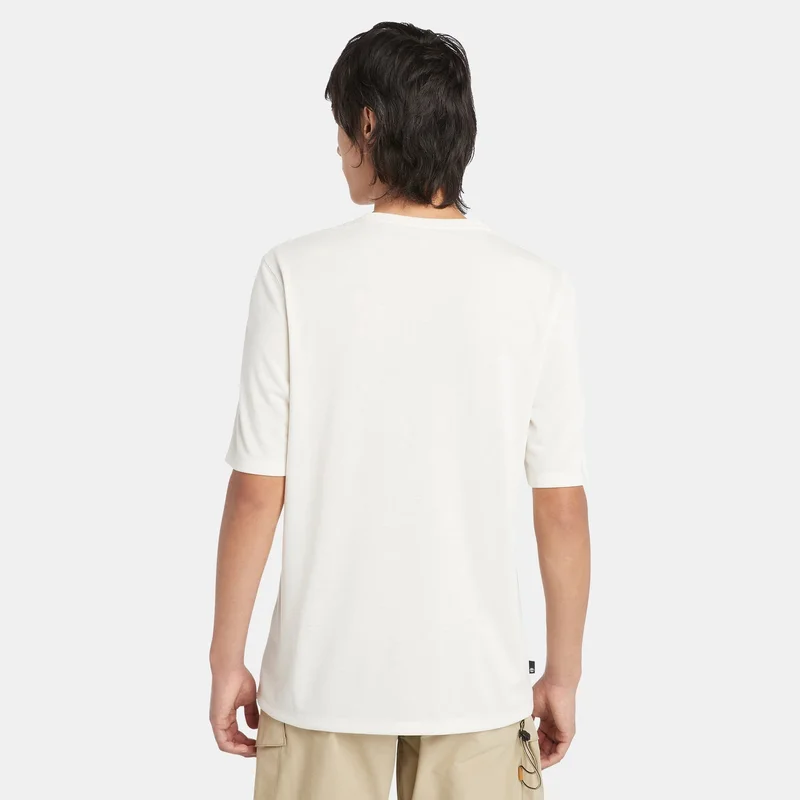 تمبرلاند تيشيرت رجالي للحماية من الأشعة فوق البنفسجية برسومات خارجية