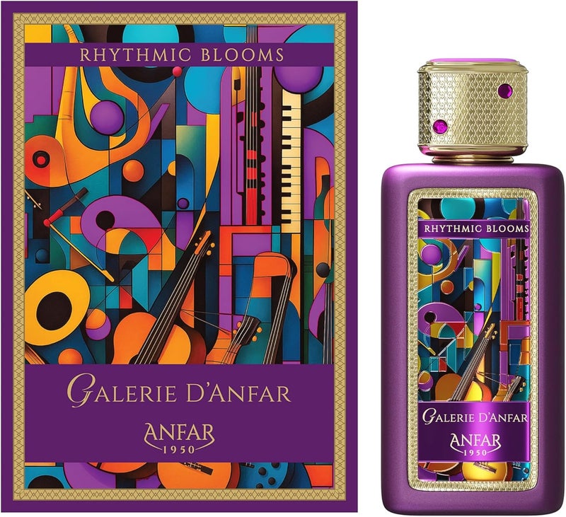 Anfar أنفار غاليري دانفار - بلومز الإيقاعية 3.4 أونصة بخاخ عطر للجنسين - Image 1