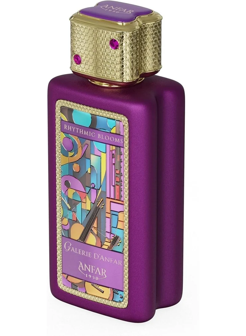 Anfar Anfar Galerie d’Anfar Rhythmic Blooms Eau de Parfum 100ml – Long Lasting Unisex Floral Gourmand Perfume with Tea, Vanilla & Litchi