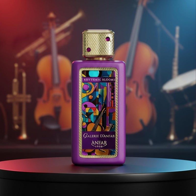 عنفر أنفار غاليري دي أنفار "ريذميك بلومز" أو دو بارفان 100 مل – عطر زهري غورماند للجنسين يدوم طويلاً مع الشاي والفانيليا والليتشي - Image 4