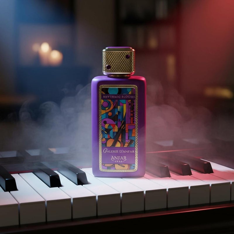 عنفر أنفار غاليري دي أنفار "ريذميك بلومز" أو دو بارفان 100 مل – عطر زهري غورماند للجنسين يدوم طويلاً مع الشاي والفانيليا والليتشي - Image 5