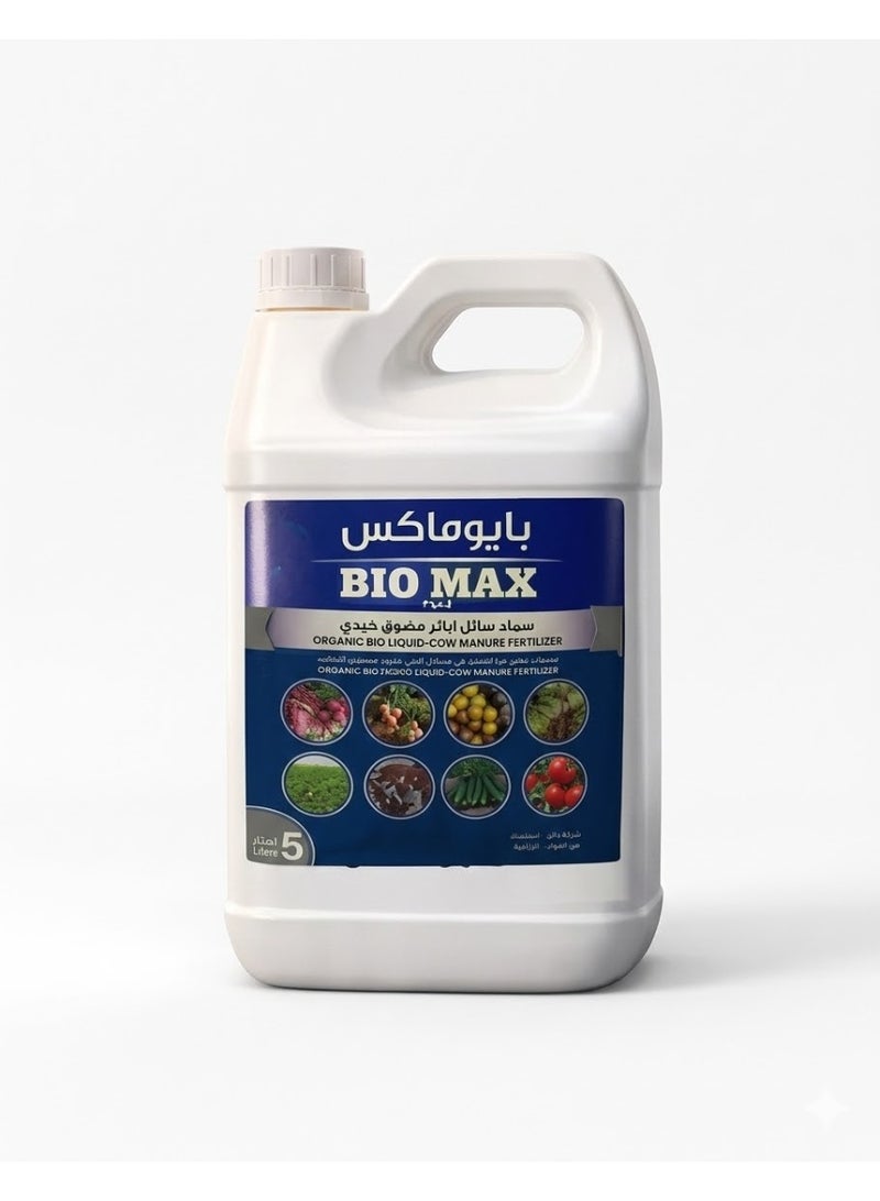 BioMax Bio Max Cow Manure Organic Liquid Fertilizer 5Liter For All Indoor and Outdoor Plants - Image 1