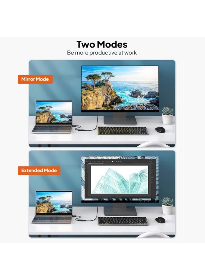 Mowsil DisplayPort to HDMI Adapter (Male to Female),4K@60Hz - Image 3