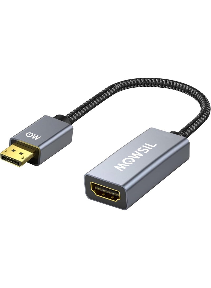 Mowsil DisplayPort to HDMI Adapter (Male to Female),4K@60Hz - Image 1
