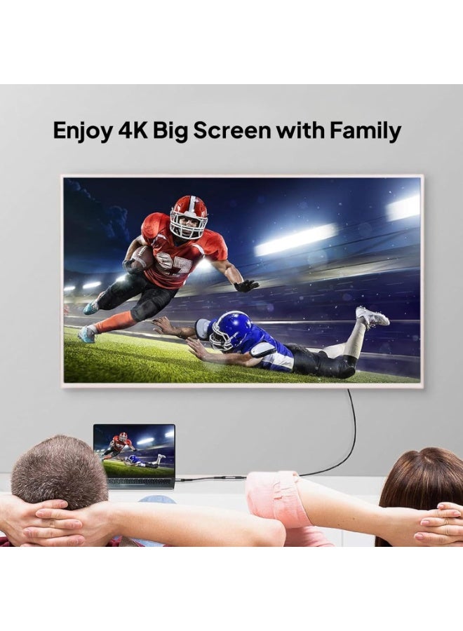 Mowsil DisplayPort to HDMI Adapter (Male to Female),4K@60Hz - Image 2