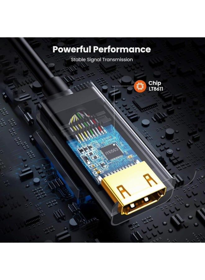 Mowsil DisplayPort to HDMI Adapter (Male to Female),4K@60Hz - Image 5