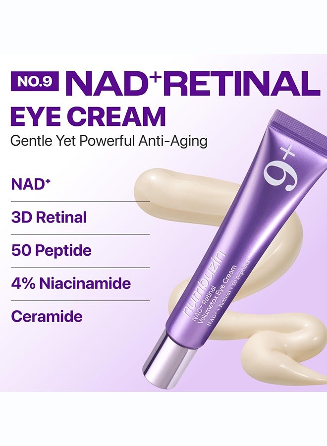 numbuzin No.9 NAD+ Retinal Eye Cream Firming Under Eye Cream for Fine Lines - Image 2
