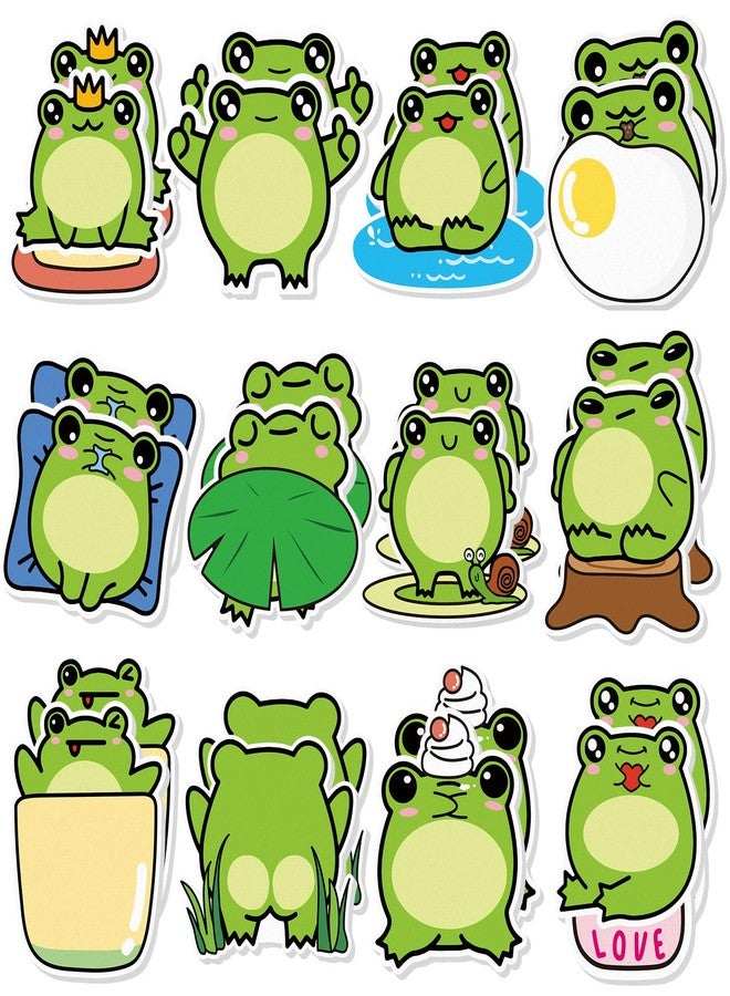 Yinder 24 Pads Cute Sticky Notes Kawaii Fun Animal Sticky Notes Pads Bulk Cartoon Memo Self Adhesive for Veterinary Gift Office School Tab Party Supplies(Frog) - Image 1