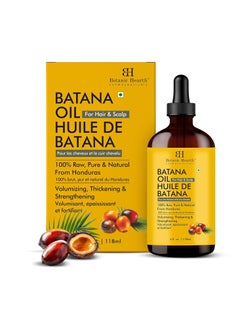 Botanic Hearth Botanic Hearth Raw Batana Oil for Hair Growth (4 fl oz) | 100% Pure & Unrefined Oil from Honduras | Promotes Thicker, Stronger Hair  - Image 1