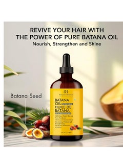 Botanic Hearth Botanic Hearth Raw Batana Oil for Hair Growth (4 fl oz) | 100% Pure & Unrefined Oil from Honduras | Promotes Thicker, Stronger Hair  - Image 2