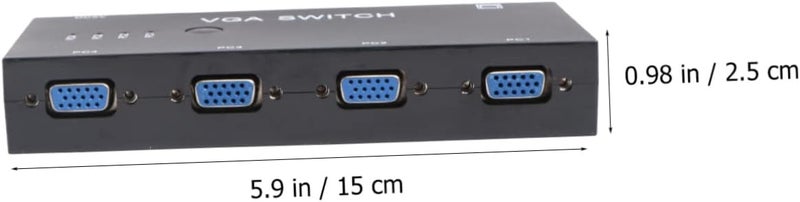 Generic Port Vga Switch Out Video Converter for Monitors and Projectors Plug and Play Supports Vga Xvga Svga Uxga for Computers and High-Definition Devices - Image 2
