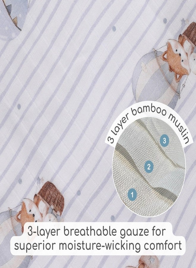 Cocoon Care Bamboo Muslin Cotton Premium 3-in-1 Baby Towel Wrap | Swaddle Wrap & Nursing Cover |3-Layer Ultra-Soft & Breathable Muslin | 35 x 35 Inch |Foxlet - Image 4