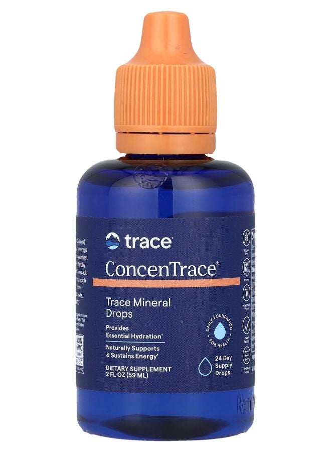 Trace Minerals قطرات المعادن النادرة ConcenTrace® 2 أونصة سائلة (59 مل)