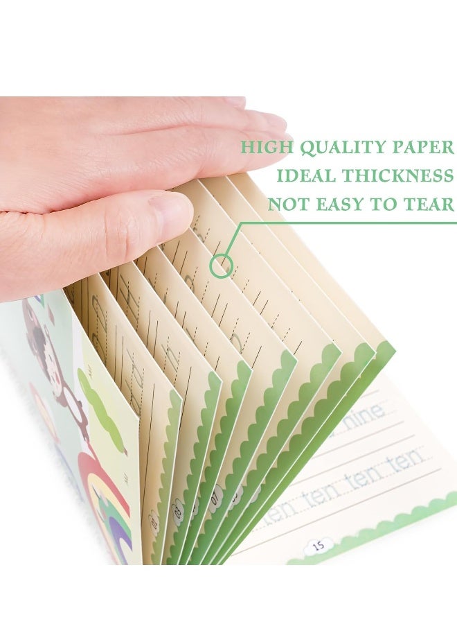 4pcs Magic Practice Copybooks for Kids, Grooved Writing Books for Kids w/Pen, Reusable Copybook Calligraphy Beginners Set, Learn to Write Handwriting Practice Book Magical Tracing Workbook - Image 4