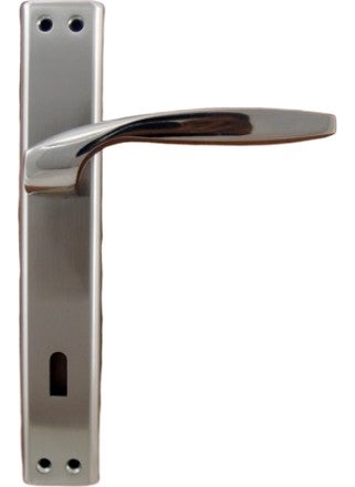 AZM Emerald Door Handle Nickel Satin Mirrored Room 