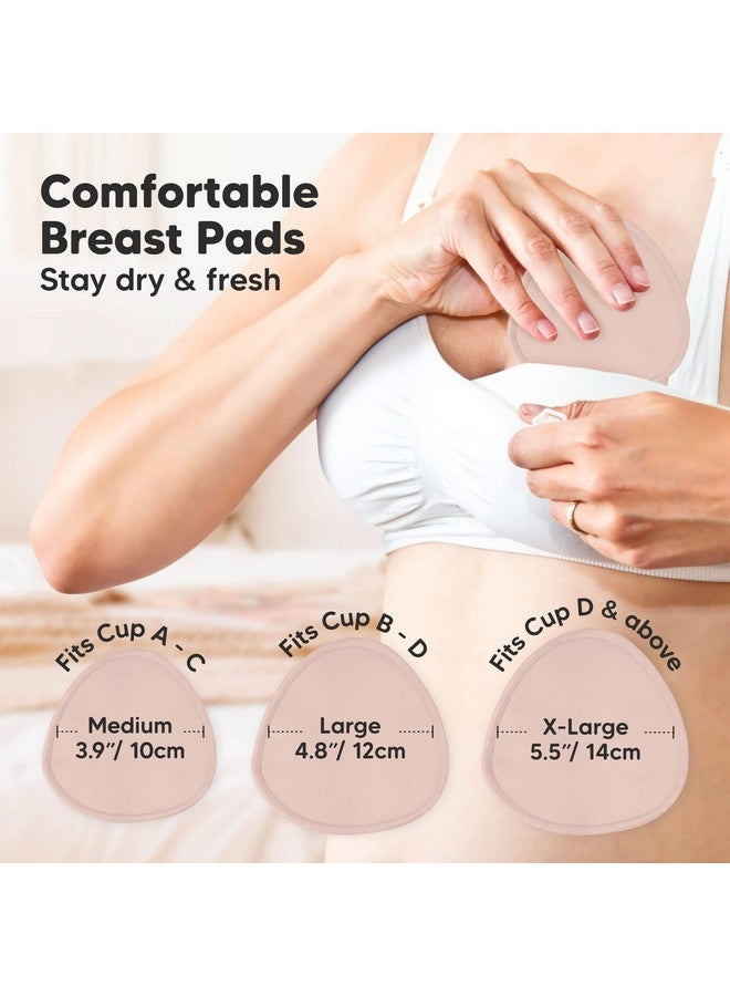 KeaBabies 14Pack Organic Nursing Pads Washable Breast Pads For Breastfeeding Nursing Bra Nipple Pads For Breastfeeding Pumping Bra Reusable Breast Pads Maternity Breastfeeding Bra Pads (Neutrals L 4.8") - Image 5