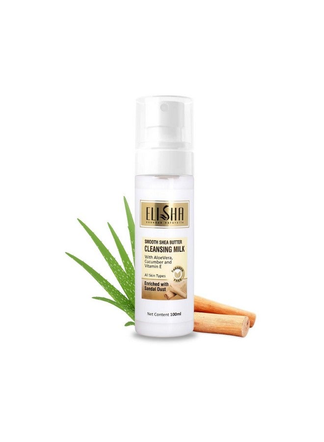 Elisha Gentle Smooth Shea Butter Cleansing Milk Natural Skin Purification, Hydration & Moisturization for Smooth & Toned Skin 100ml - Image 1