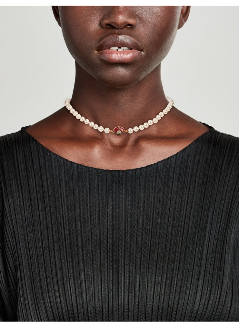 Vivienne Westwood Saturn Pearl Necklace  - Image 3
