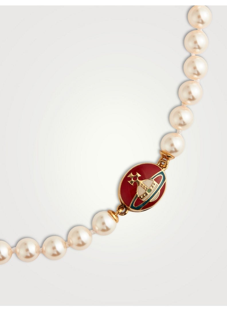 Vivienne Westwood Saturn Pearl Necklace  - Image 2