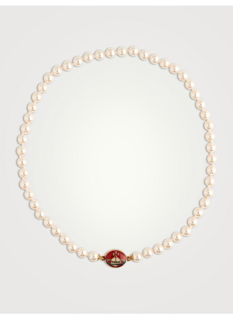 Vivienne Westwood Saturn Pearl Necklace  - Image 1