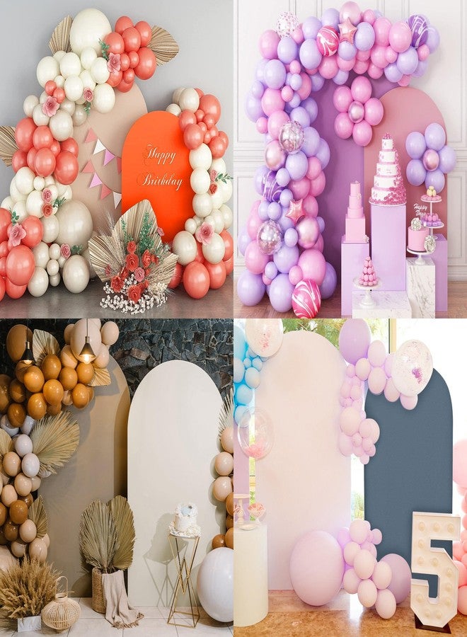 SUKAIKEQA Wedding Arch Spandex Backdrop Cover 7.2FT Stretchy for Wedding, Birthday Party Decoration, Baby Shower, Banquet (White, Cover Only) - Image 4