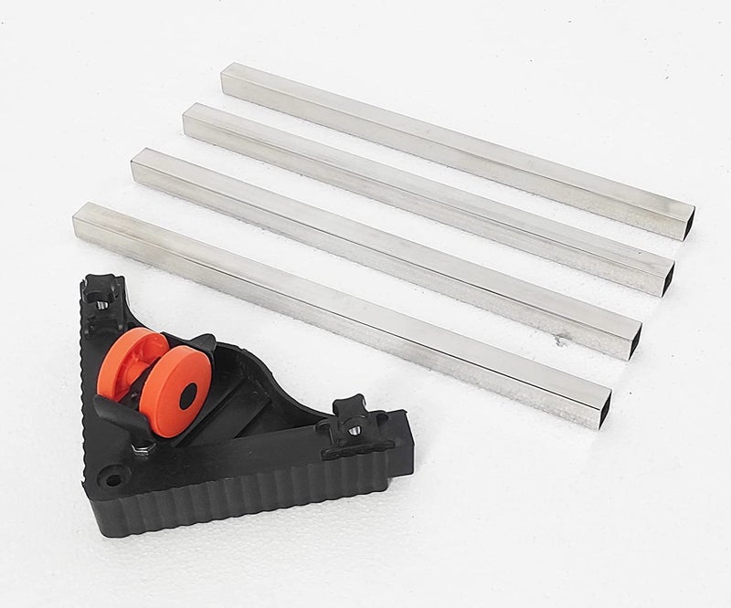 Yemark Adjustable Top Load Automatic Washing Machine Stand Refrigerator Stand Stand For Fridge Stand For Dishwasher StandTrolley with Wheels Size 40 x 40cm to 64x 64cm ORANGE - Image 3