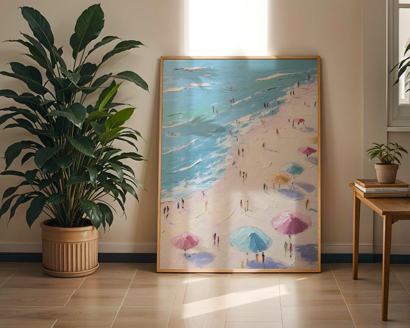 TNESSENTIAL French Riviera Wall Art Print: Serene Coastal Beach – Aerial Travel Poster - Image 5