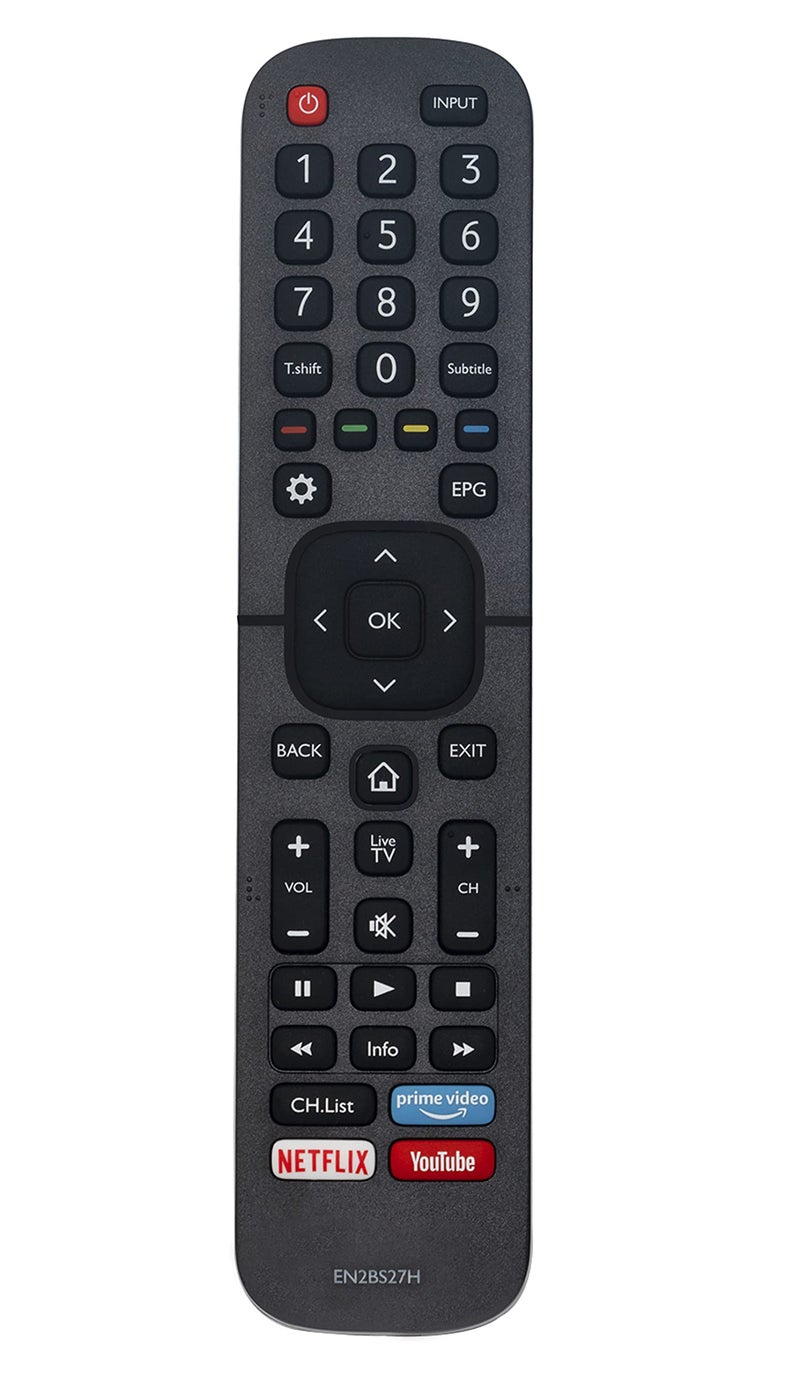 AULCMEET EN2BS27H Replace Remote Control Compatible with Hisense Smart TV 58S5 65R6 65S8 75R6 75S8 70B7100UW 55B7100UW 43B7100UW 50B7100UW 65B7100UW 55B7100UW Q8600 65Q8600UWG B8000 B7100 - Image 1