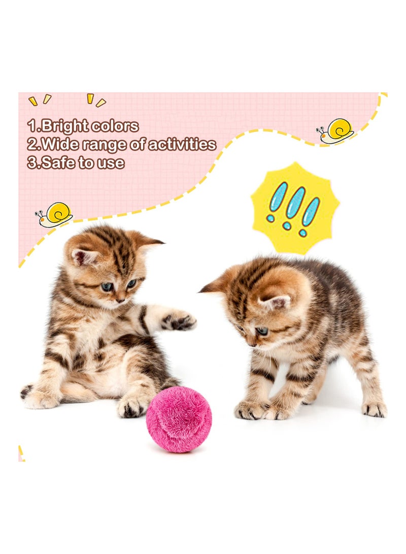 Interactive Rolling Dog Toy Ball - Automatic Electric Pet Toy with Plush Cover for Chewing and Fun - 2 Set of Funny Chew Roller Balls for Dogs  - Image 5