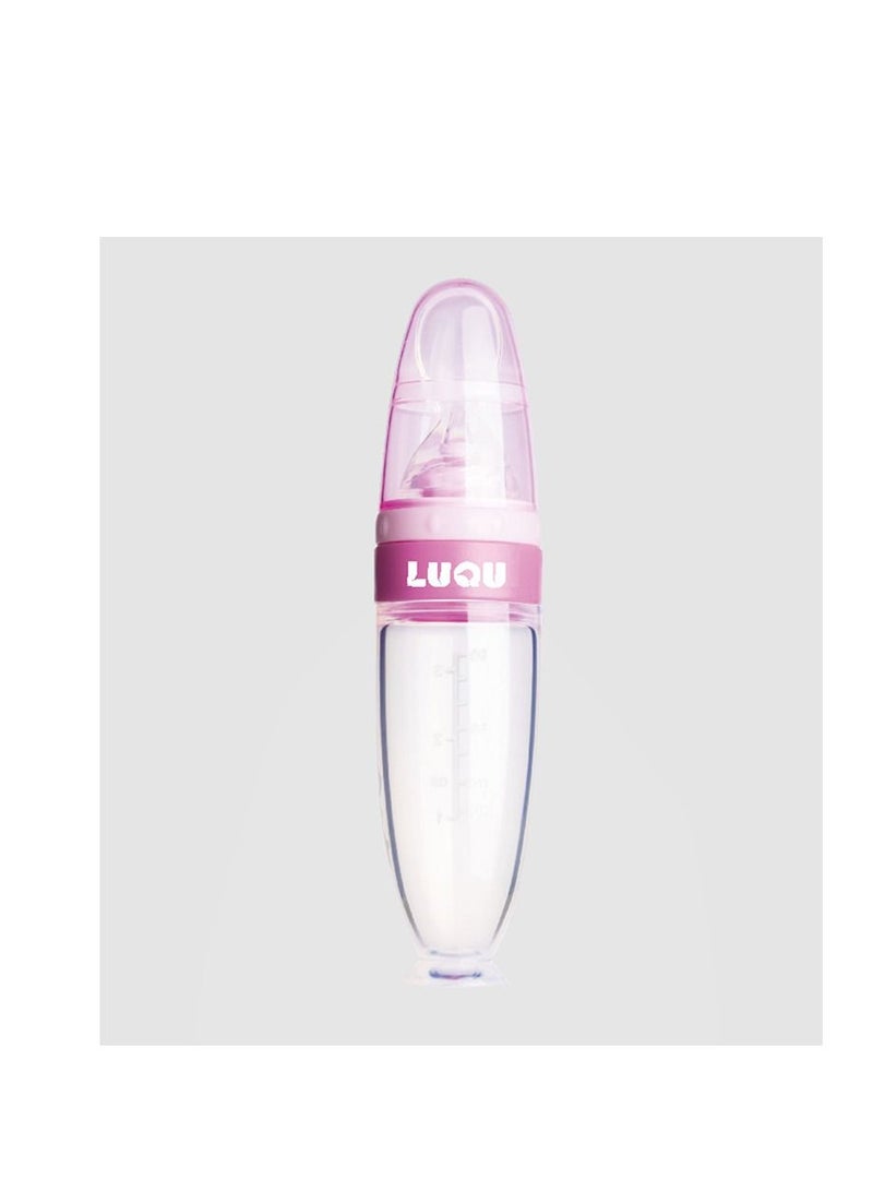 لوكو اداة تغذية اغذية الاطفال للفاكهة و الخضروات لتخفيف الام التسنين، ملعقة ضغط من السيليكون الناعم لتغذية الطفل في المرحلة الاولى - Image 2