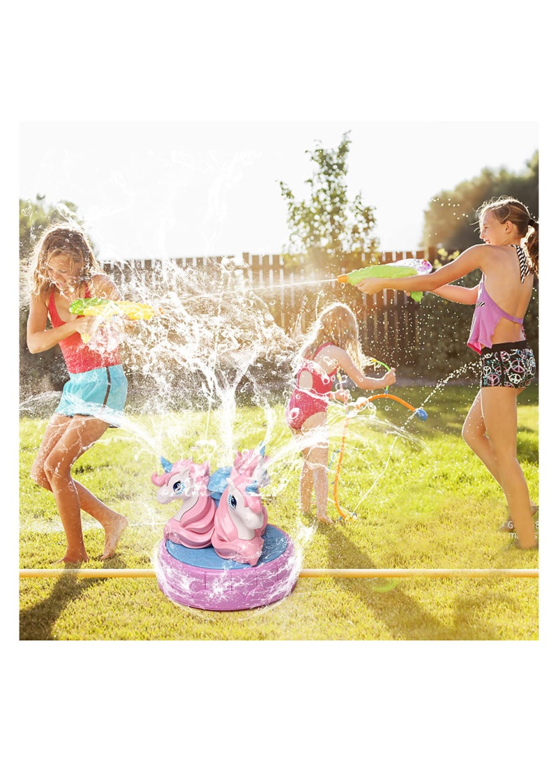 KASTWAVE Outdoor Water Spray Sprinkler Backyard Spinning Sprinkler Toy Splashing Fun for Summer Day Toys Gifts for Boys Girls Toddlers - Image 3