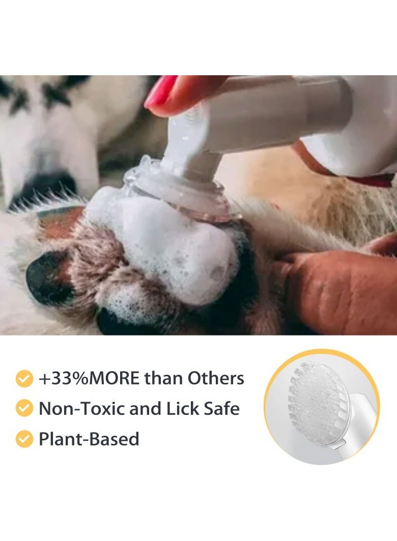 ييبونغ 100 ملاب الكلب PAW CLEANER شامبو رغوة منظف PAW للكلاب جرو القطط الحيوانات الأليفة شامبو شامبو قدم المنظف فرشاة لا شطف ، نظافة PET PET محمولة ، تنظيف فعال لمخلب الكلب （لا يوجد صندوق تعبئة） - Image 3