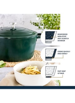 MASTERCLASS MasterClass Cast Aluminium 2.5L Round Casserole Dish with Lid  - Image 4