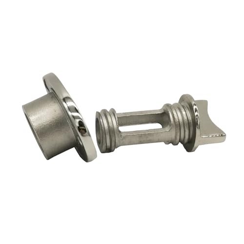 Douzime 1” Boat Drain Plug Marine Oval 316 Stainless Steel for Garboard with Screws O-Ring 3/4 - Image 4
