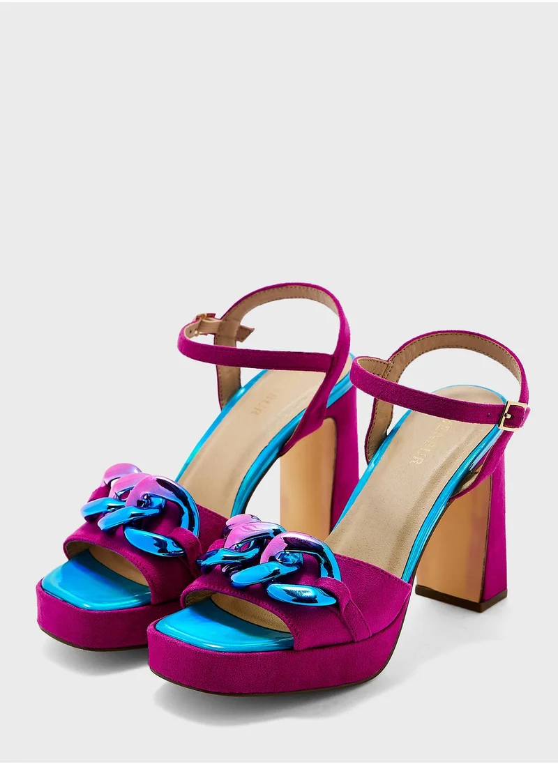 منبور Ankle Straps High Heel Sandals