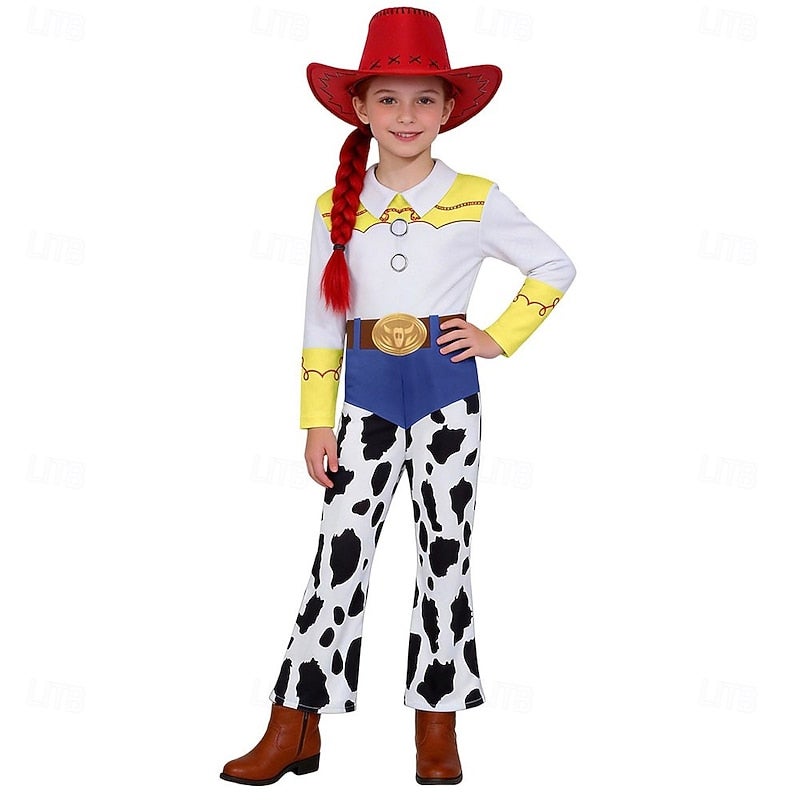 Y&D Toy Movie The Toy Adventure Jessie Cowgirl Cowboy Cosplay Costume Outfits Movie Party Vintage Fashion Classical for Women and Girl Kid's Adults' Halloween Stage Performance Comic Con Anime Expo - Image 3