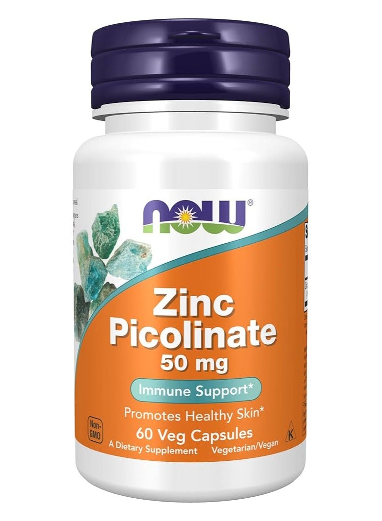 ناو بيكولينات الزنك 50 ملغ مكمل غذائي - 120 كبسولة نباتية