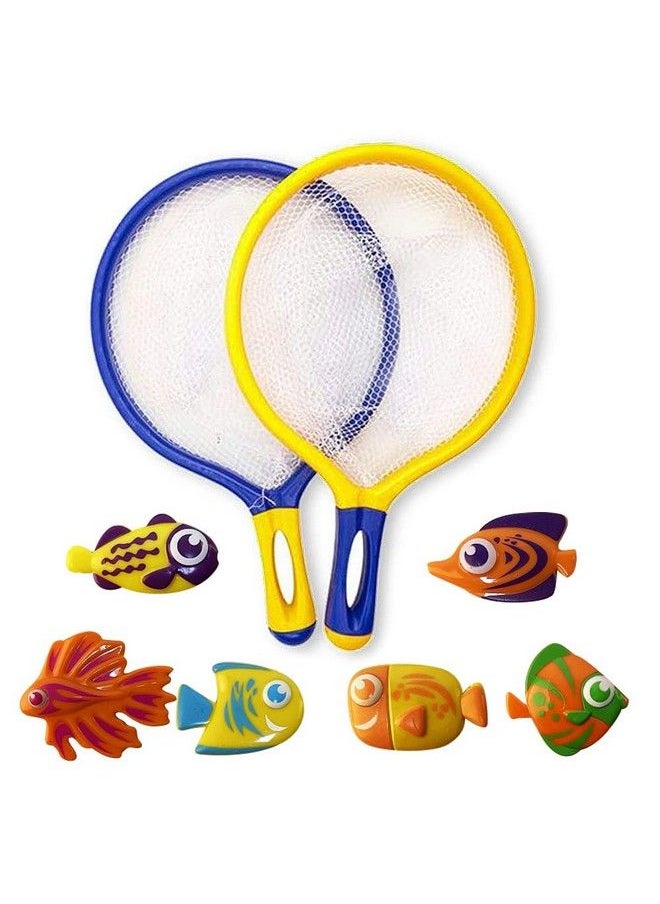 ArtCreativity Fishing Net Catch Game Set Of 2 Each Set With 1 Fishing Net And 6 Colorful Fish Toys Pool Toys For Kids Bathtub Toys For Boys And Girls Summer Toys And Great Gift For Children  - Image 2