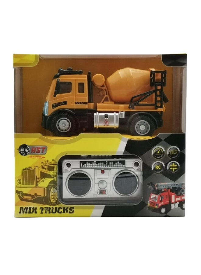 اتش اس تي خلاط إسمنت للأطفال بأربع اتجاهات قيادة مع جهاز تحكم عن بعد أصفر وأسود 6158-H4 - Image 5