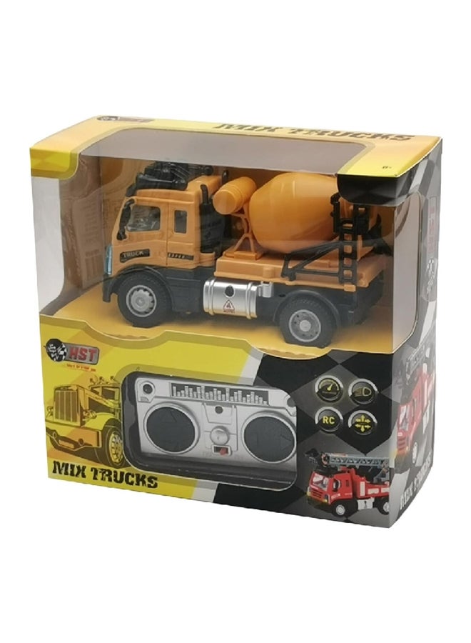 اتش اس تي خلاط إسمنت للأطفال بأربع اتجاهات قيادة مع جهاز تحكم عن بعد أصفر وأسود 6158-H4 - Image 4
