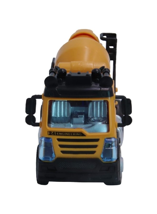 اتش اس تي خلاط إسمنت للأطفال بأربع اتجاهات قيادة مع جهاز تحكم عن بعد أصفر وأسود 6158-H4 - Image 3