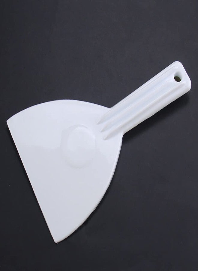ccHuDE 2 Pcs Kitchen Plastic Scraper Baking Bench Scraper Bread Dough Cutter Scraper Multipurpose Food Scrappers Pastry Bowl Spatula with Handle - Image 2