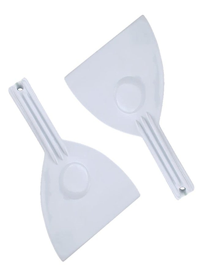ccHuDE 2 Pcs Kitchen Plastic Scraper Baking Bench Scraper Bread Dough Cutter Scraper Multipurpose Food Scrappers Pastry Bowl Spatula with Handle - Image 1
