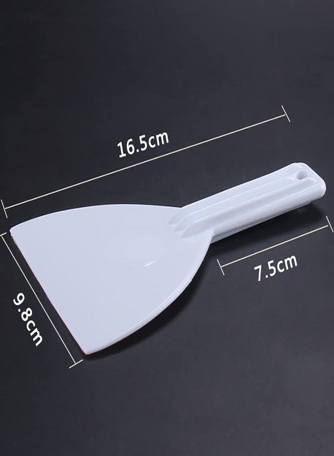 ccHuDE 2 Pcs Kitchen Plastic Scraper Baking Bench Scraper Bread Dough Cutter Scraper Multipurpose Food Scrappers Pastry Bowl Spatula with Handle - Image 3