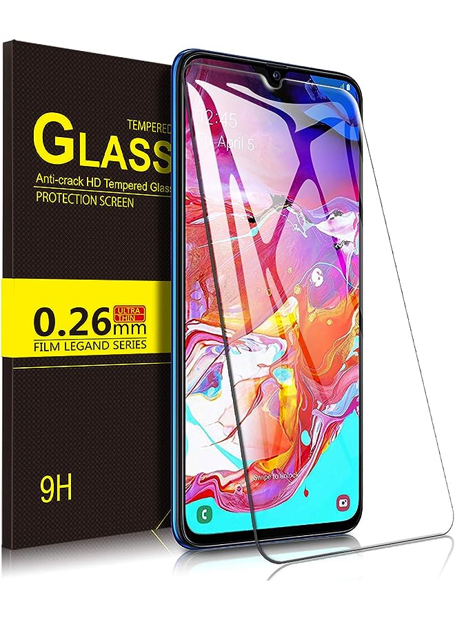 Zaboon For Samsung Galaxy A70 Screen Protector, 9H Hardness Hd Clear Easy & Bubble Free Installation Tempered Glass Screen Protector Designed For Samsung Galaxy A70 Smartphone - Image 1